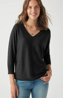 V-Neck Dolman Pullover Sweater