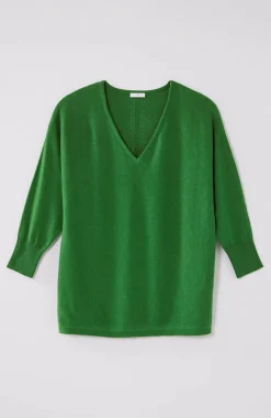 V-Neck Dolman Pullover Sweater
