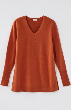 V-Neck Sweater Tunic