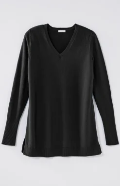 V-Neck Sweater Tunic
