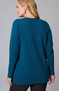 V-Neck Sweater Tunic