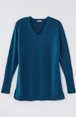 V-Neck Sweater Tunic