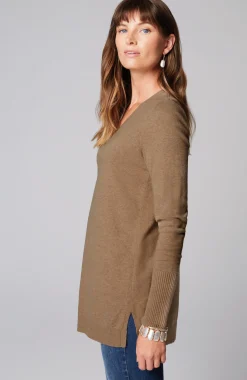 V-Neck Sweater Tunic