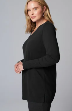 V-Neck Sweater Tunic