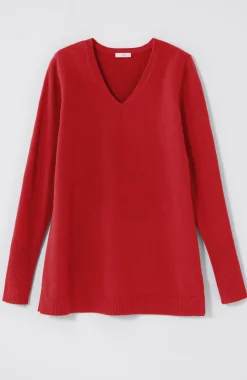 V-Neck Sweater Tunic