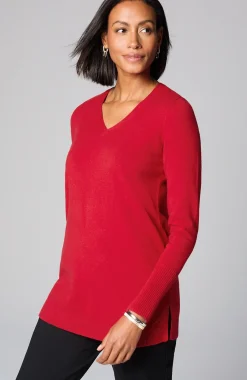 V-Neck Sweater Tunic