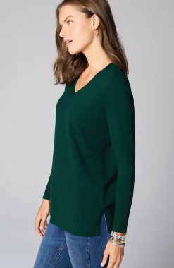 V-Neck Sweater Tunic