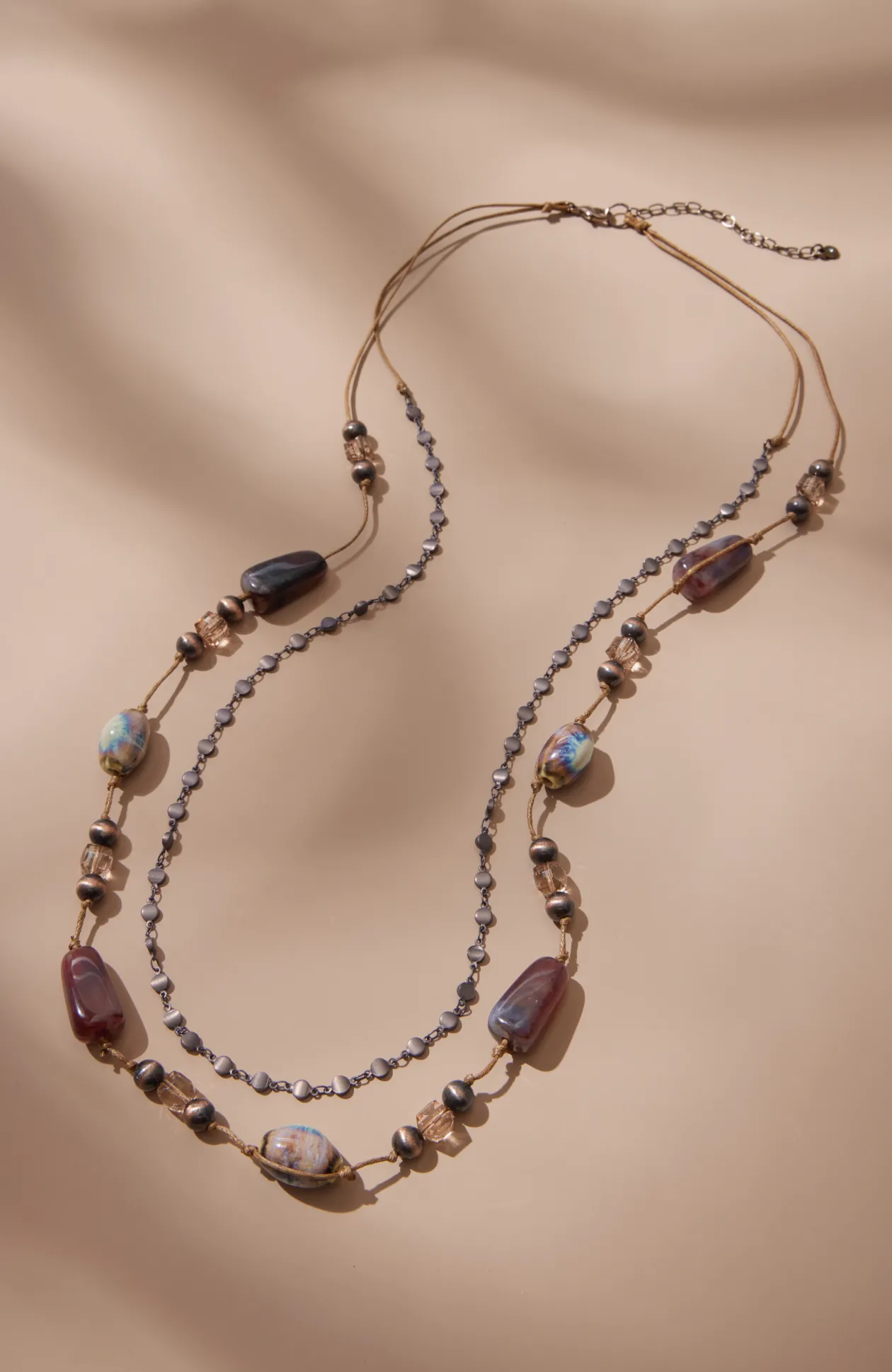 Walk-In-The-Park Double-Strand Necklace