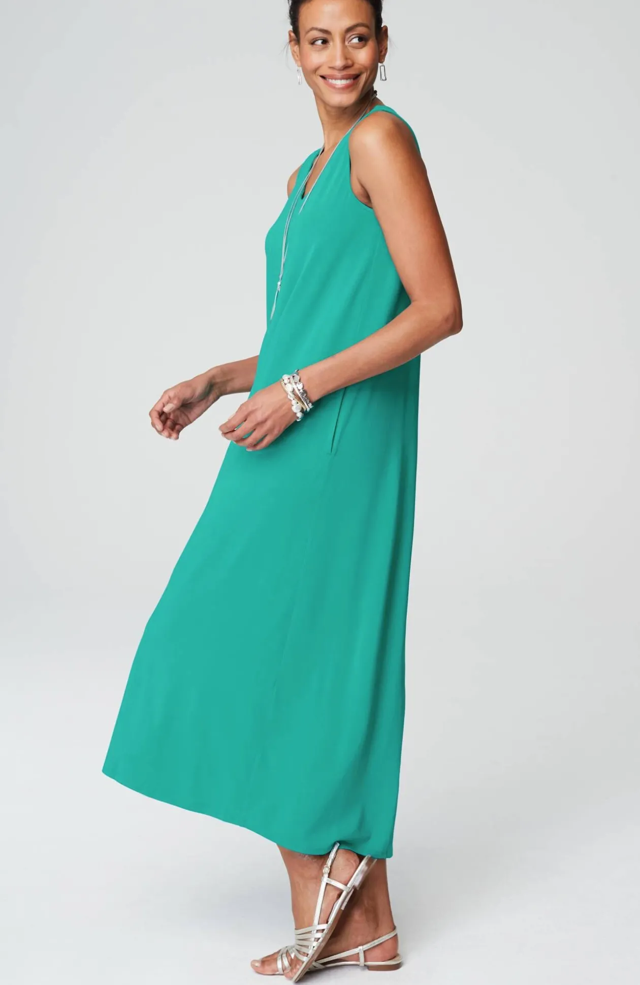 Wearever A-line Elliptical-Hem Dress