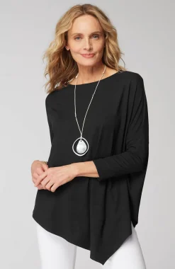 Wearever Asymmetric Slub-Knit Top