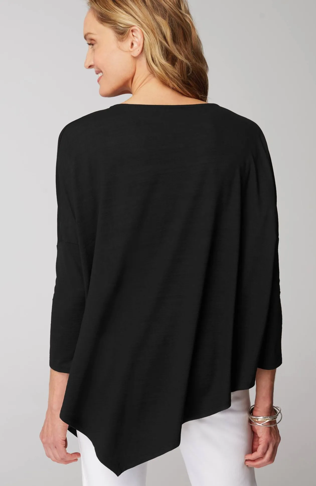 Wearever Asymmetric Slub-Knit Top