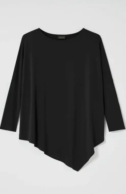 Wearever Asymmetric Slub-Knit Top