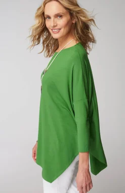 Wearever Asymmetric Slub-Knit Top