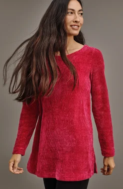 Wearever Boat-Neck Chenille Tunic
