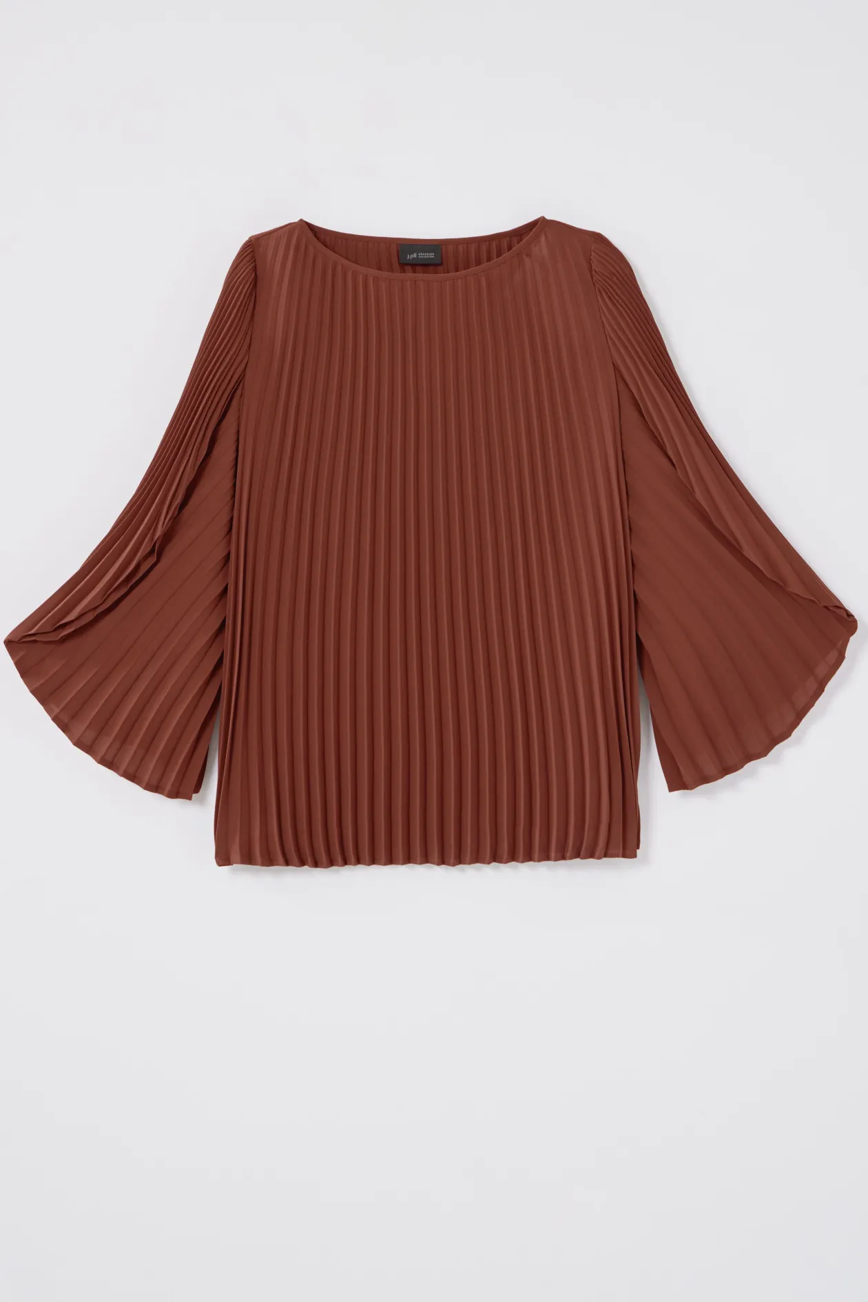 Wearever Boat-Neck Pleated Top