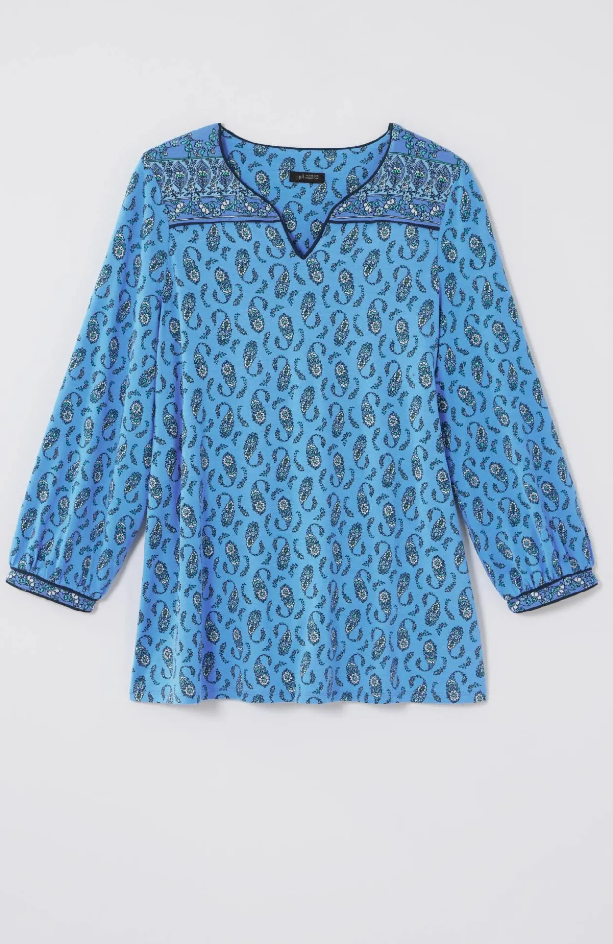 Wearever Border-Yoke Top