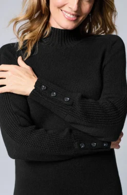 Wearever Button-Cuffed Sweater