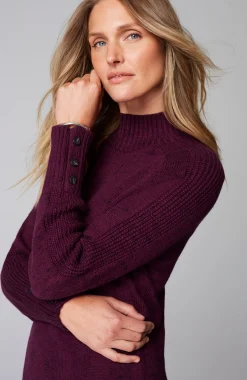 Wearever Button-Cuffed Sweater