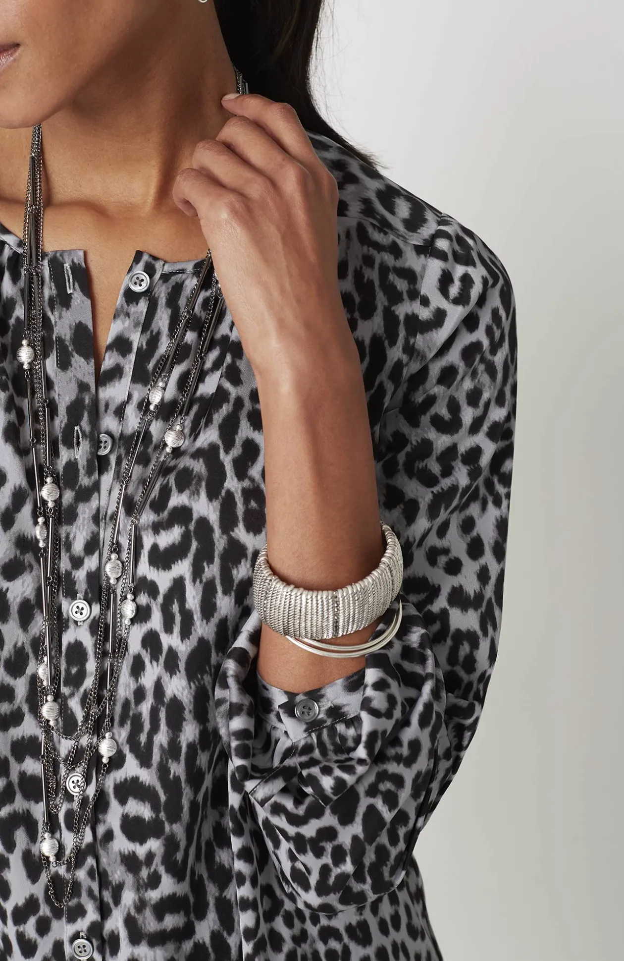 Wearever Button-Front Blouse