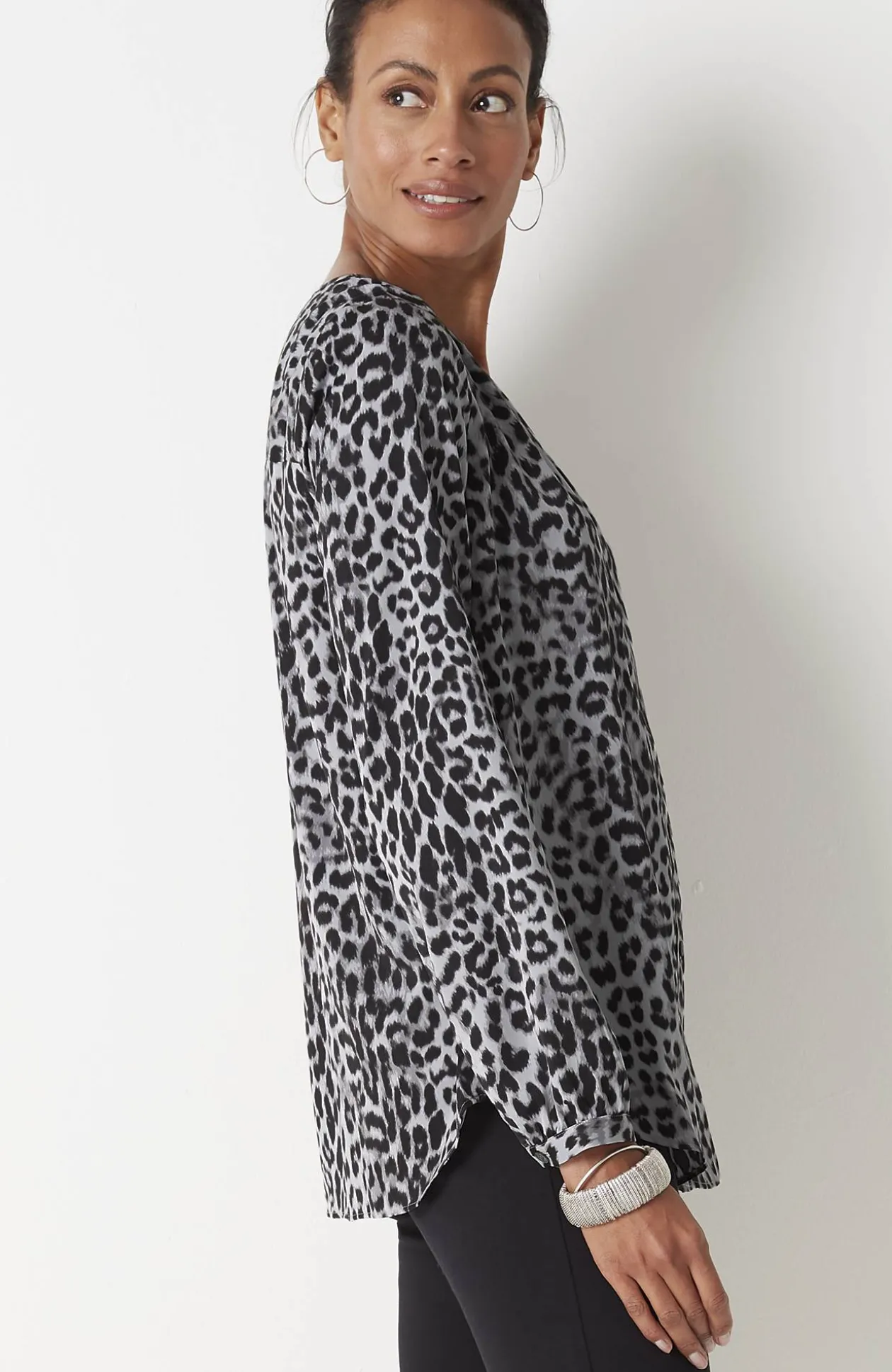 Wearever Button-Front Blouse