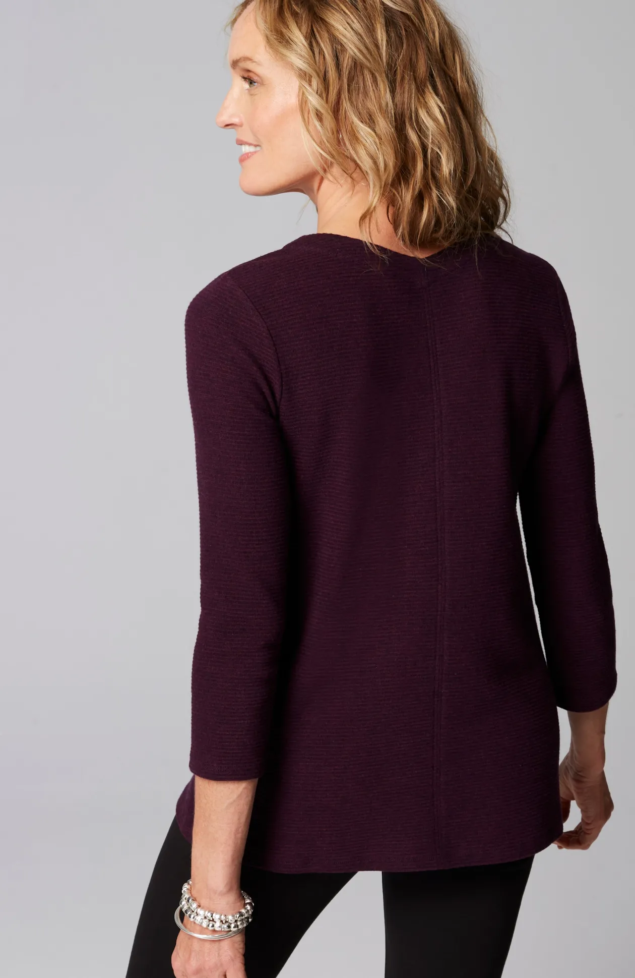 Wearever Double V-Neck Ottoman Top
