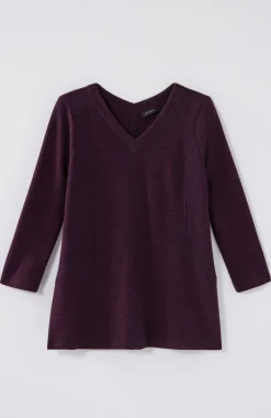 Wearever Double V-Neck Ottoman Top