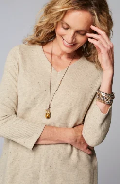 Wearever Double V-Neck Ottoman Top