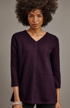 Wearever Double V-Neck Ottoman Top