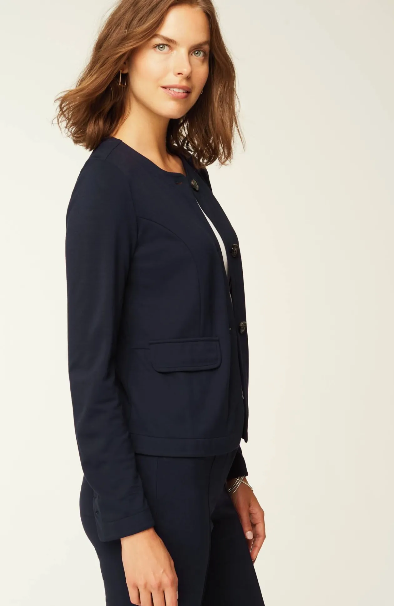 Wearever Double-Face Jersey 3-Button Jacket