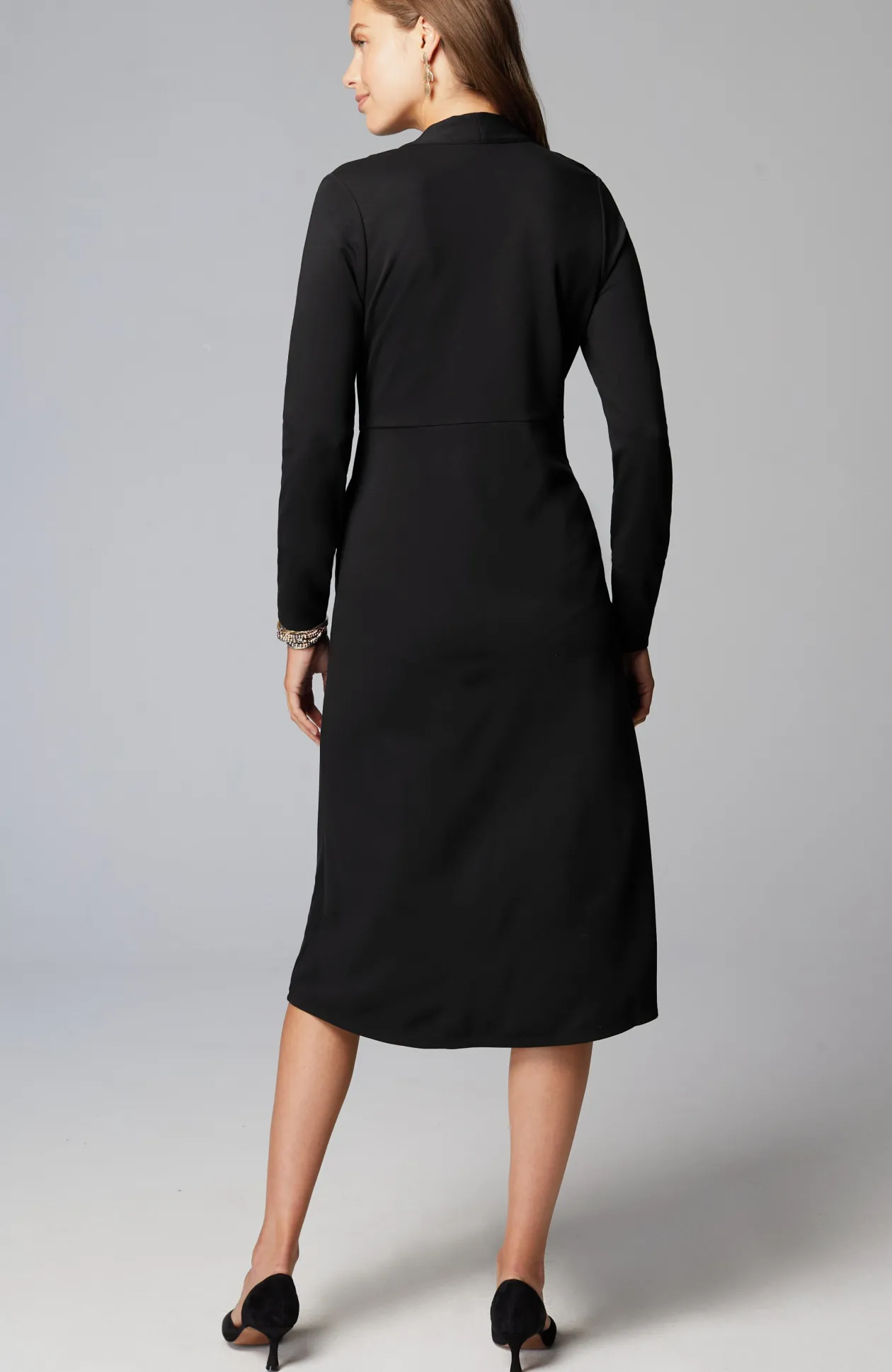 Wearever Double-Face Jersey Fit-And-Flare Dress