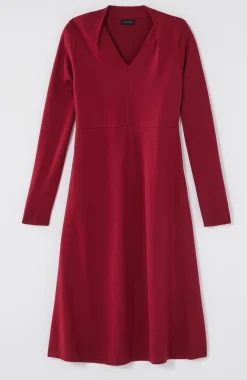 Wearever Double-Face Jersey Fit-And-Flare Dress
