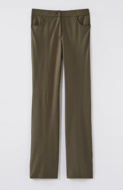 Wearever Double-Face Jersey Boot-Cut Trousers