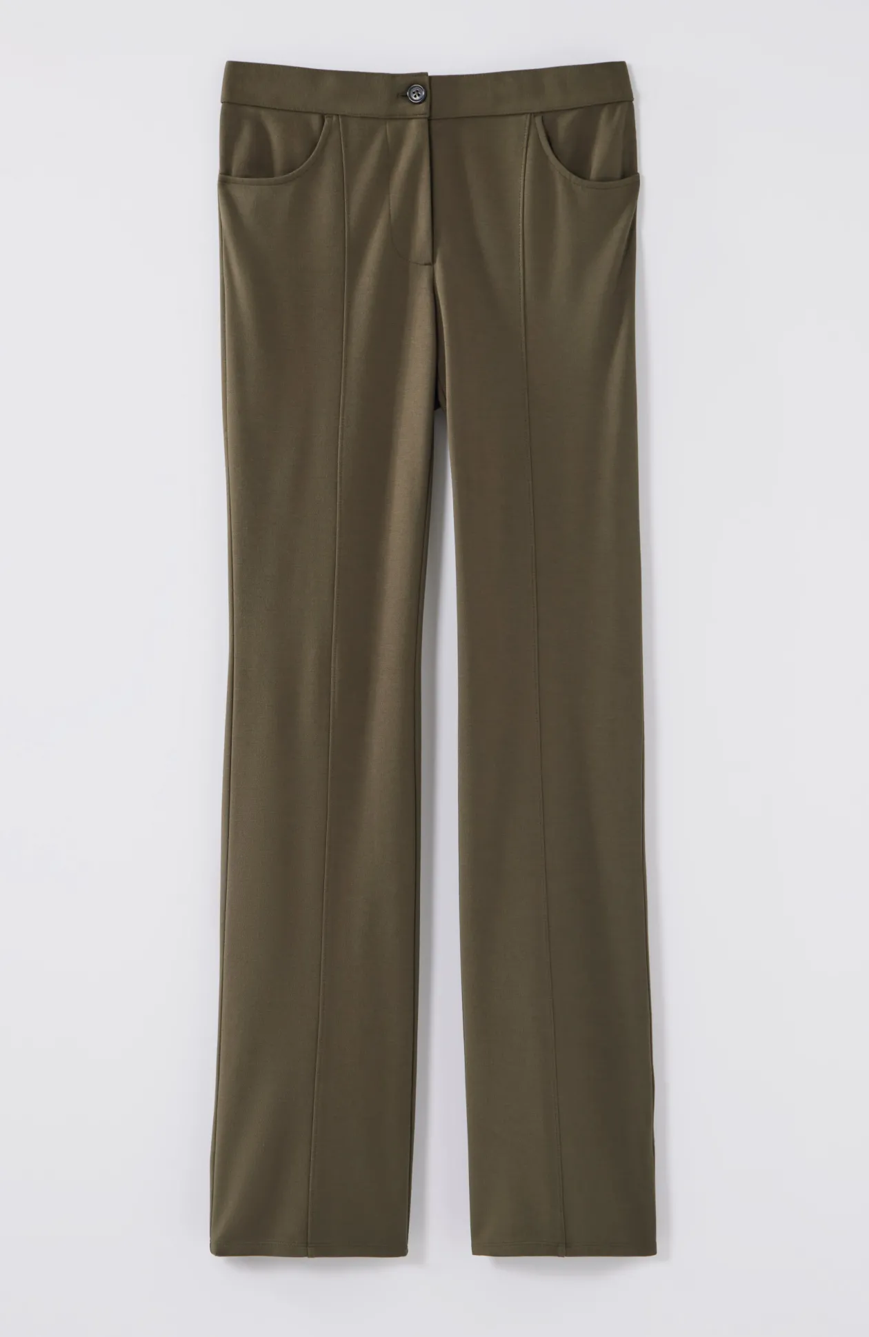 Wearever Double-Face Jersey Boot-Cut Trousers