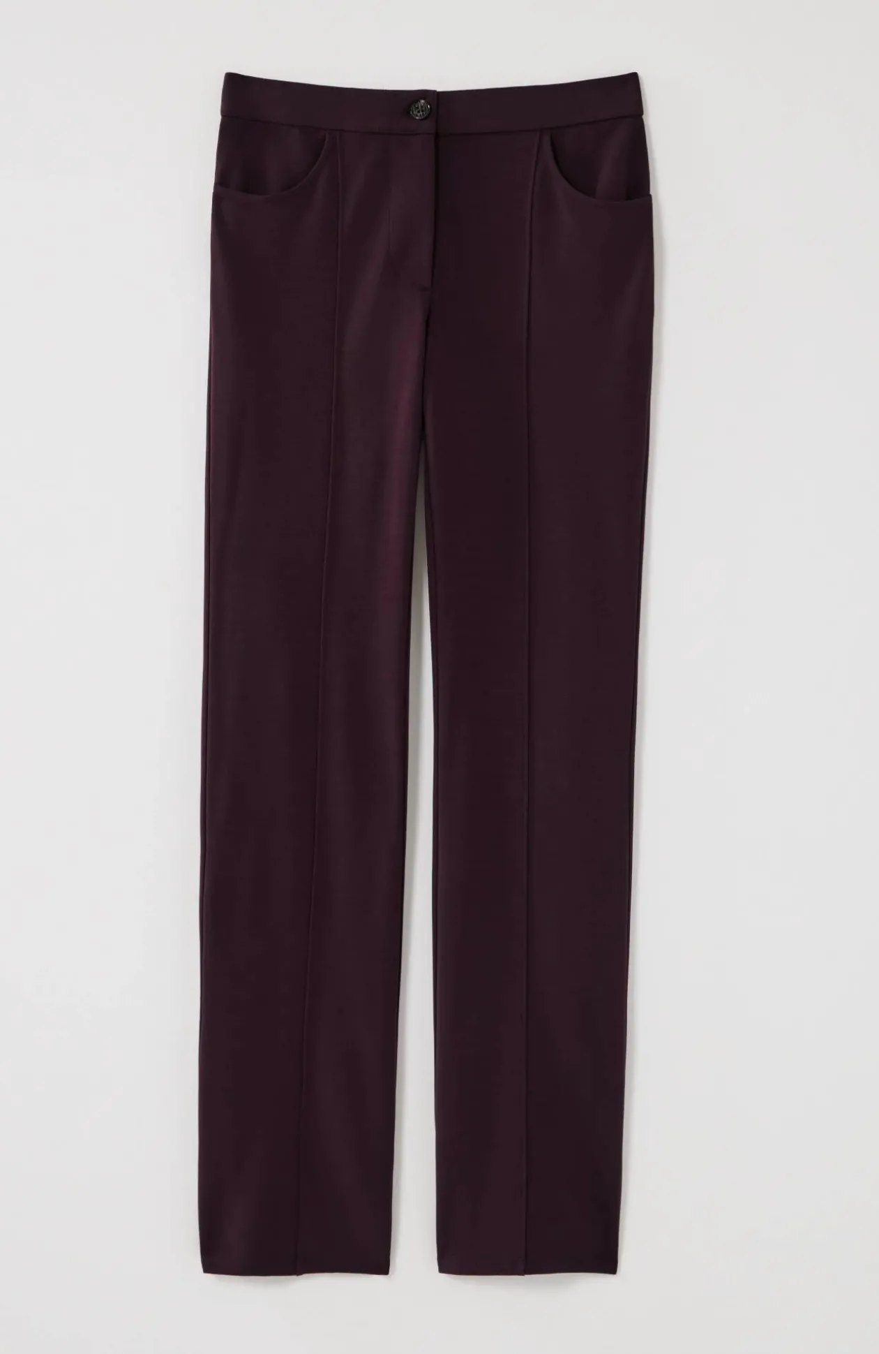Wearever Double-Face Jersey Boot-Cut Trousers
