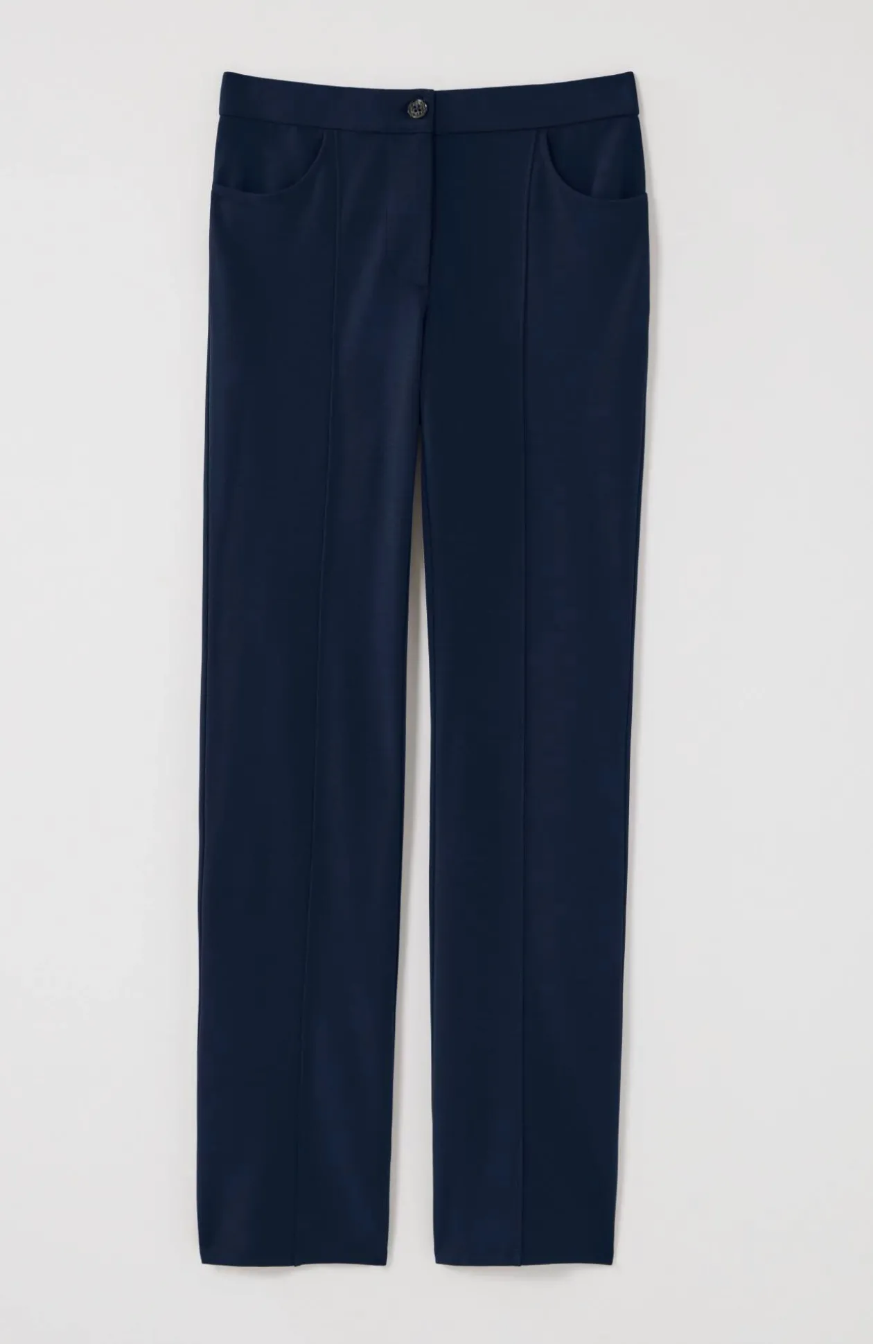Wearever Double-Face Jersey Boot-Cut Trousers