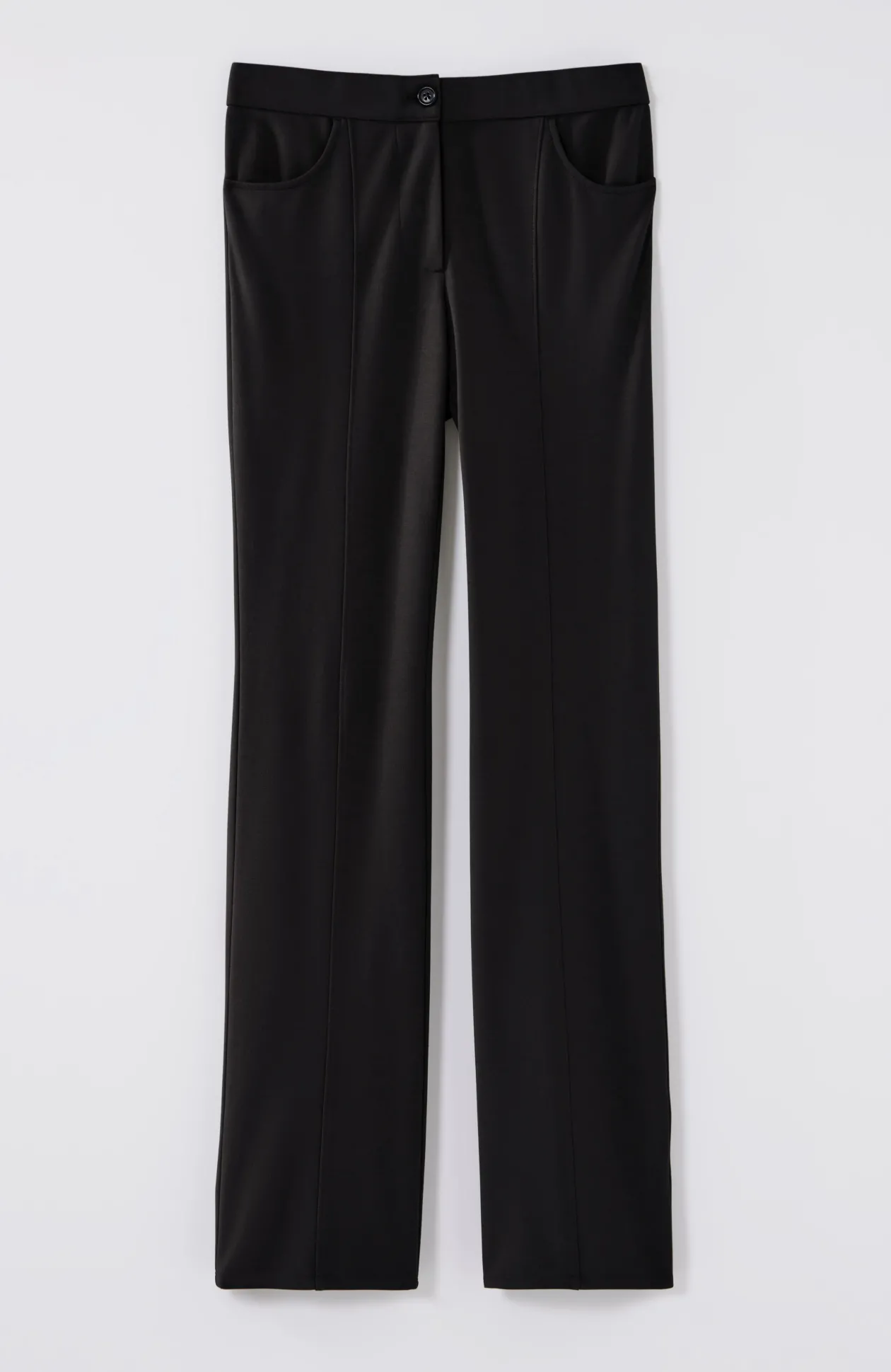 Wearever Double-Face Jersey Boot-Cut Trousers