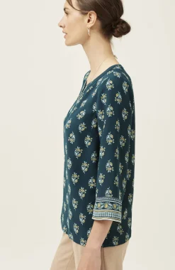 Wearever Easy-Care Printed & Bordered Top