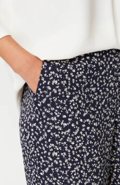 Wearever Easy-Care Woven Wide-Leg Crops