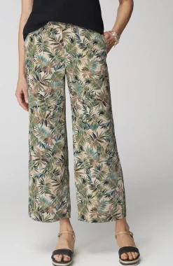 Wearever Easy-Care Woven Wide-Leg Crops