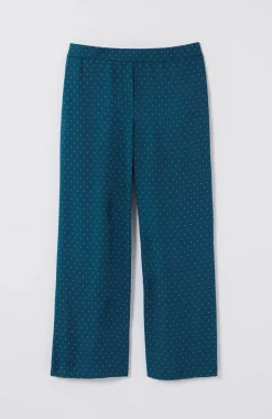 Wearever Easy-Care Woven Wide-Leg Crops