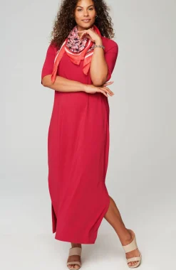 Wearever Elbow-Sleeve Maxi Dress