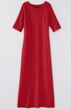 Wearever Elbow-Sleeve Maxi Dress