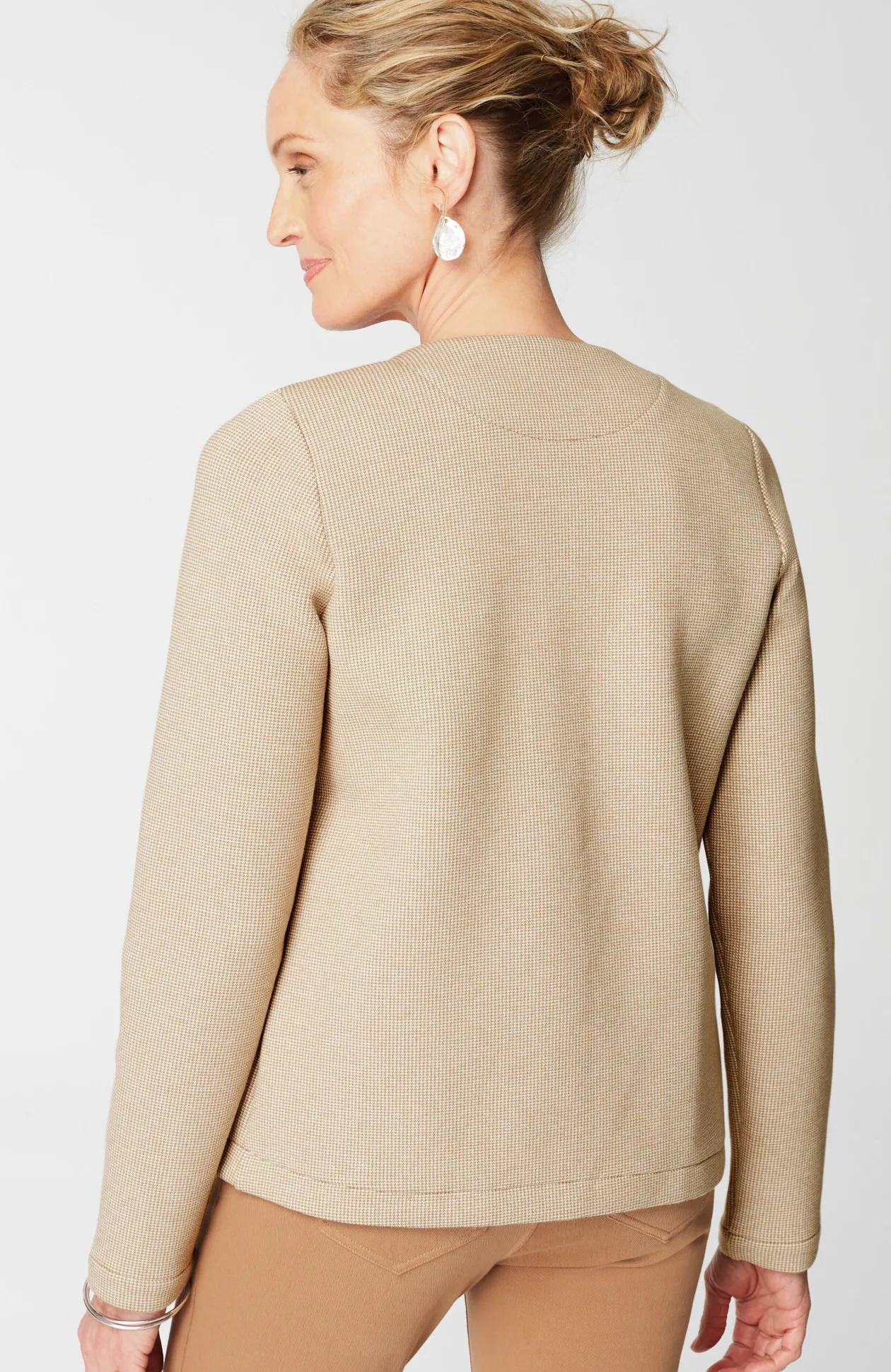 Wearever Jacquard Three-Button Jacket