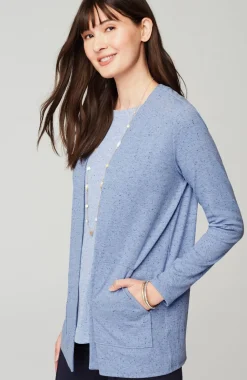 Wearever Open-Front Marled Jacket