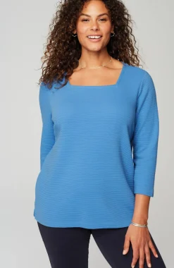 Wearever Ottoman Square-Neck Top