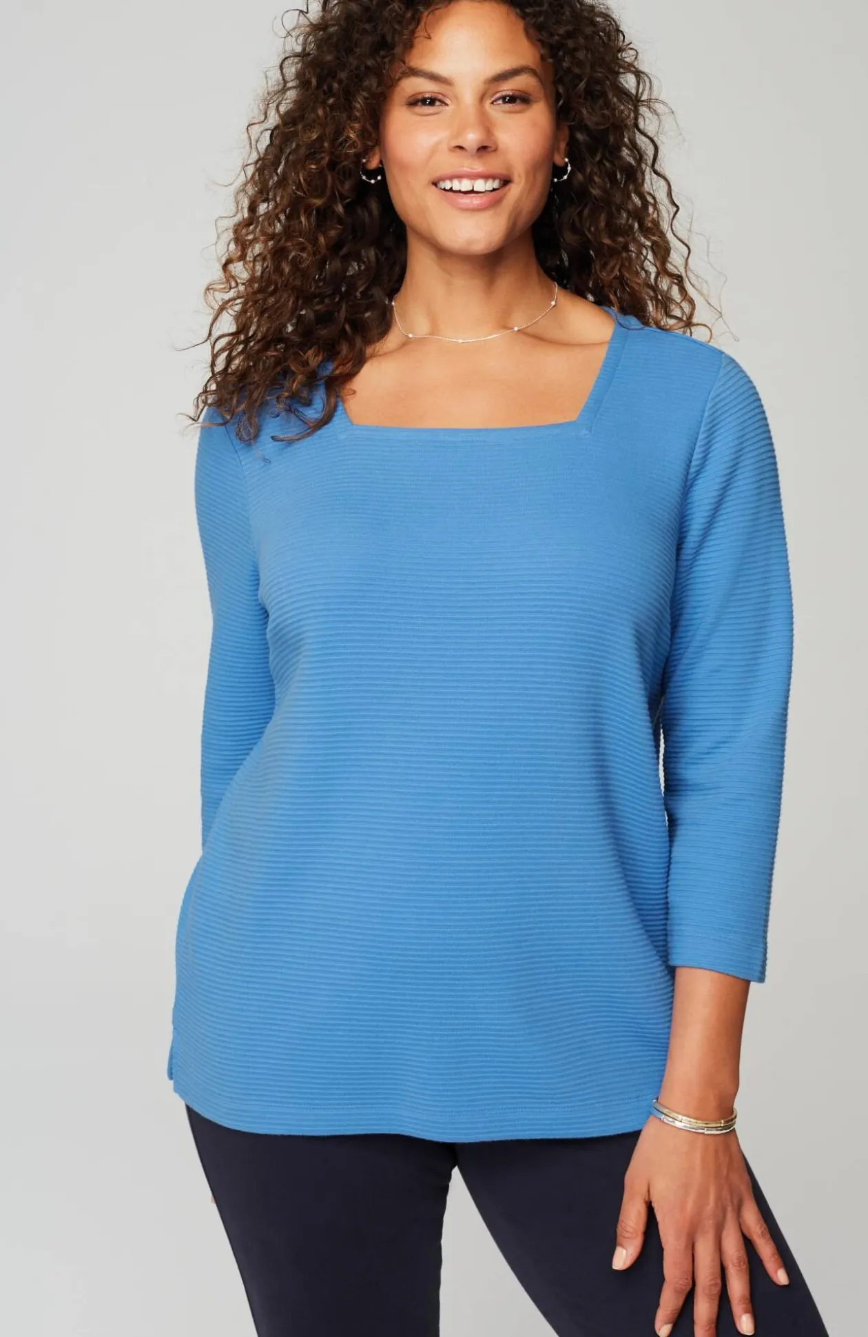 Wearever Ottoman Square-Neck Top
