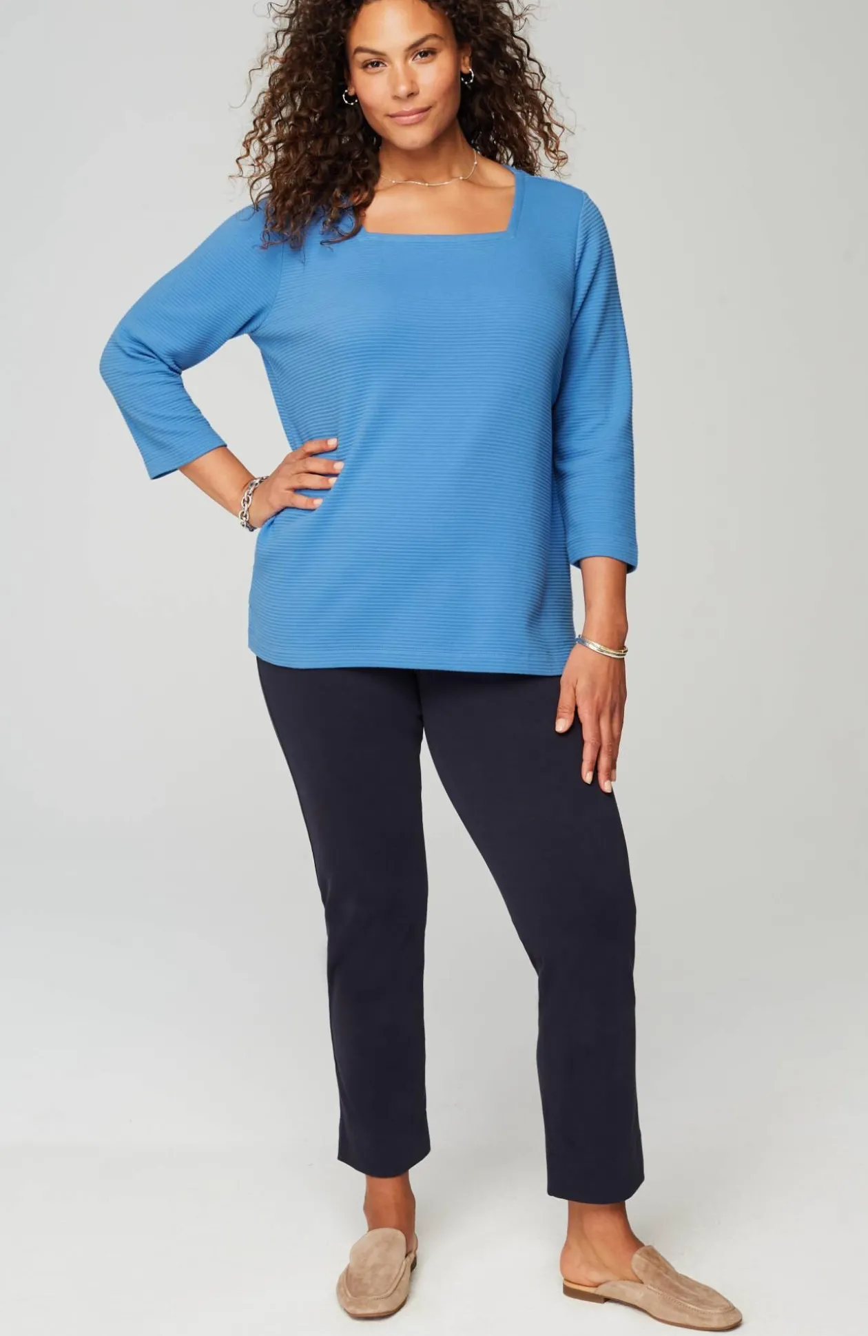 Wearever Ottoman Square-Neck Top