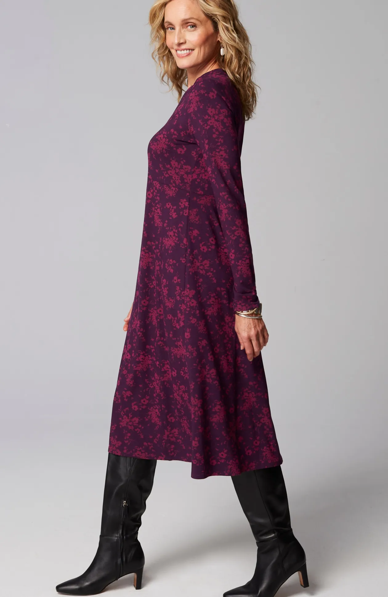 Wearever Princess-Seamed V-Neck Dress