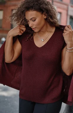 Wearever Rib-Textured Sparkle Top