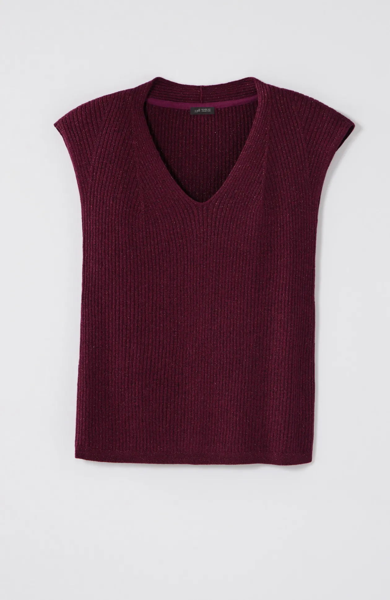 Wearever Rib-Textured Sparkle Top